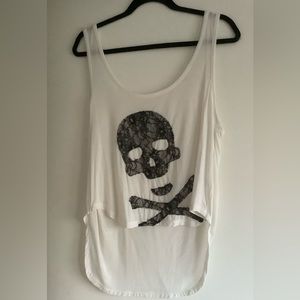 Gryphon women’s Hi/Low skull tank L